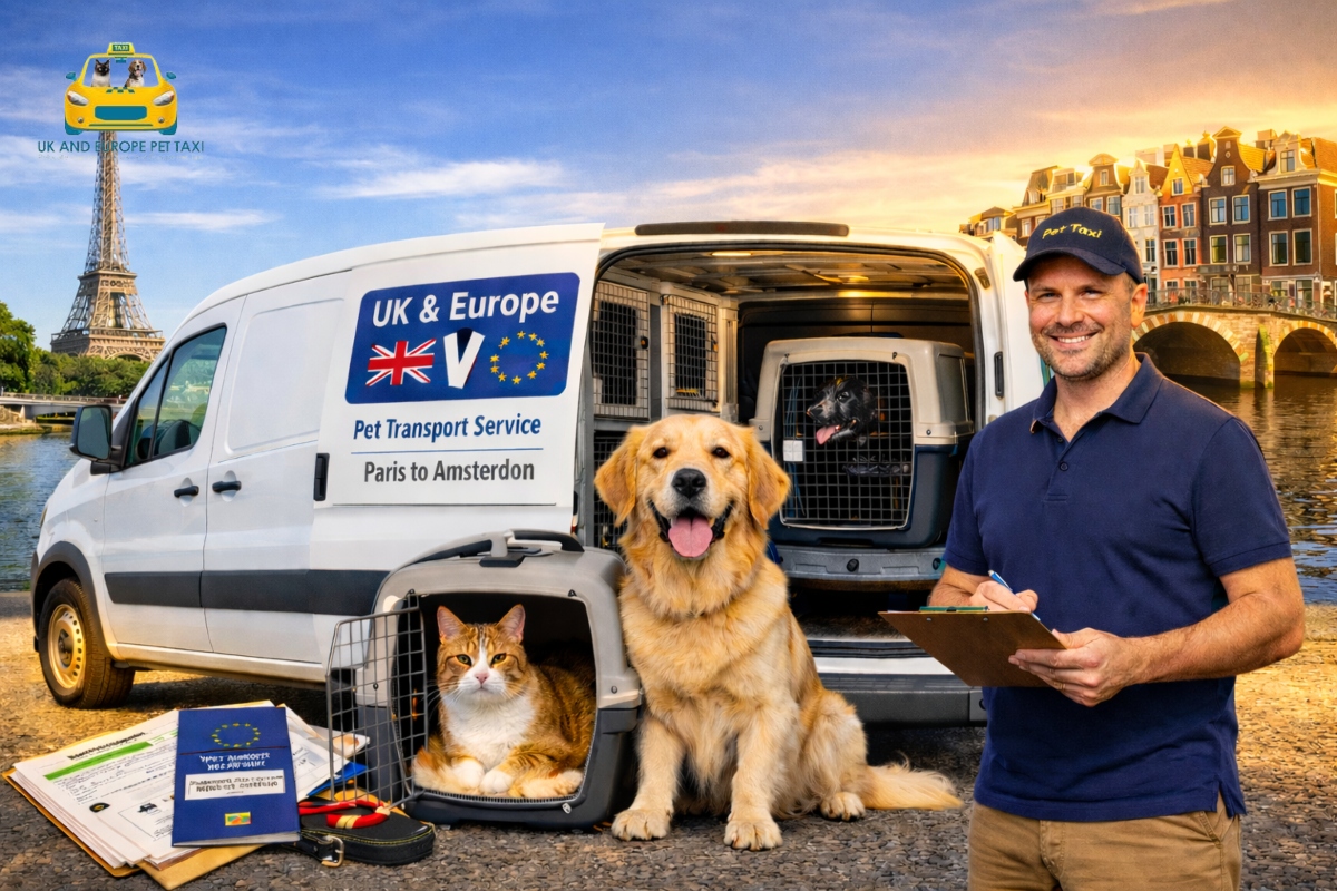 Pet Taxi Paris to Amsterdam