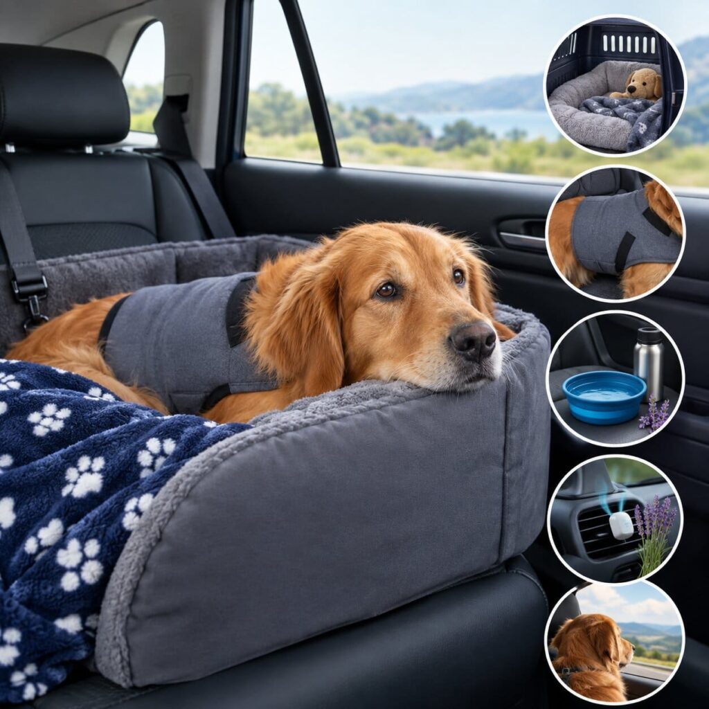 How to Keep Anxious Dogs Calm During Long-Distance Transport
