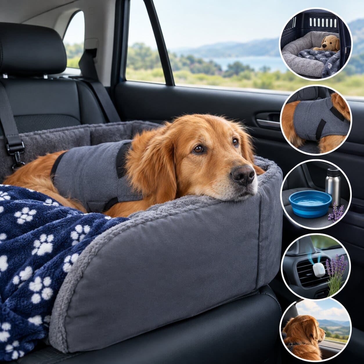 How to Keep Anxious Dogs Calm During Long-Distance Transport